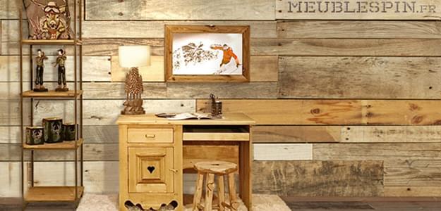 Meubles montagne en pin, mobilier en bois massif, meubles contemporains et design, décoration style chalet